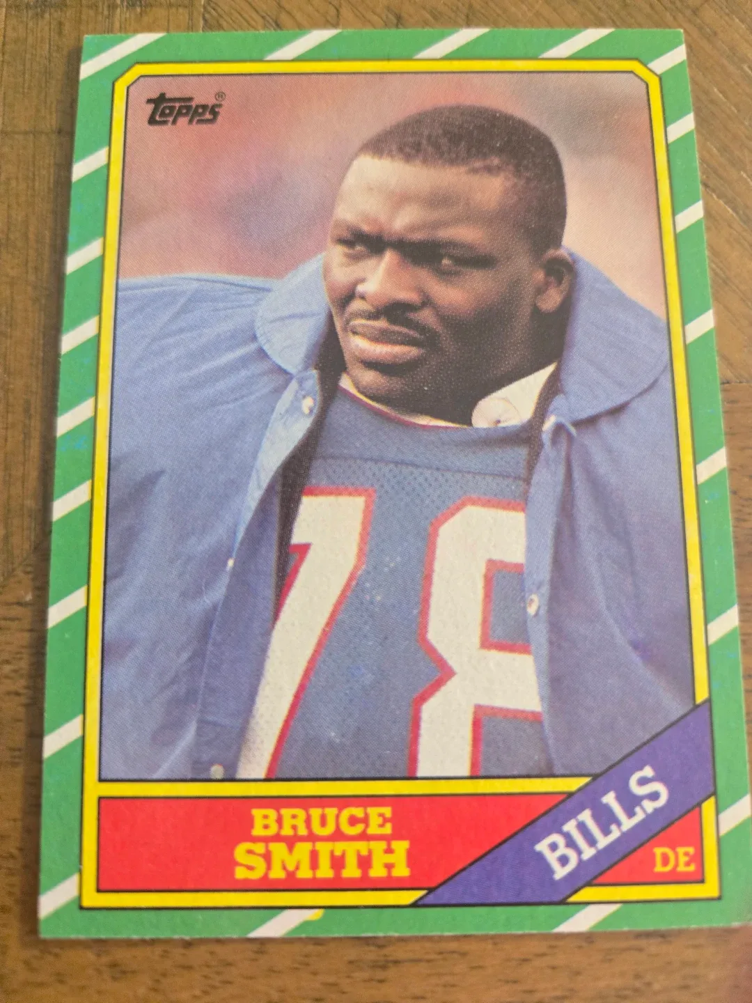 1986 Topps Bruce Smith Buffalo Bills Football Card #389