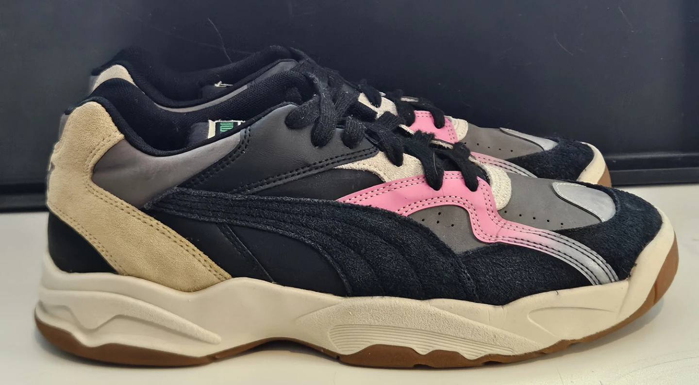 Puma Performer X Rhude Mens Size 9.5 Black Gray Pink Sneakers - photo 5