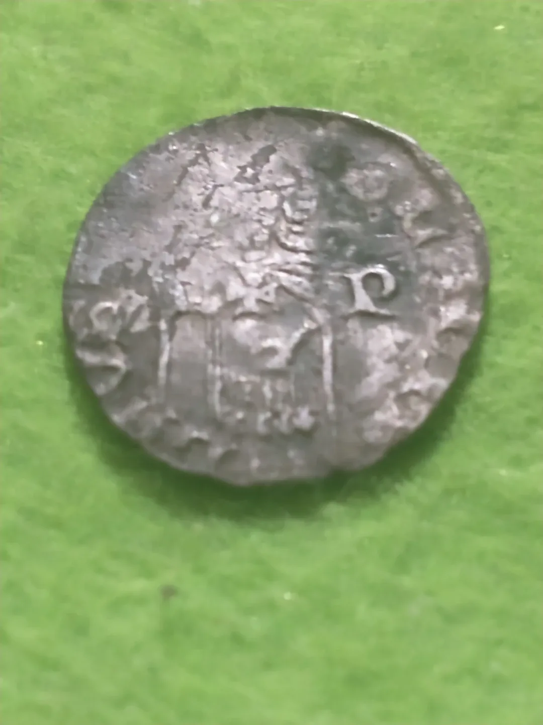 Austrian medieval silver, believed to be 1342-1382 Louis I denar - photo 5