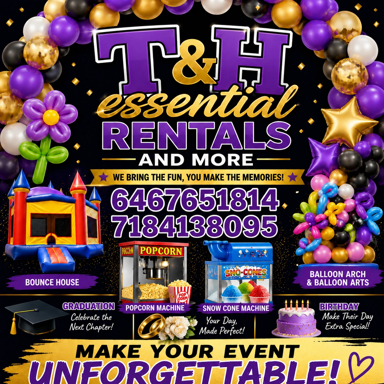 T&H essential party rentals