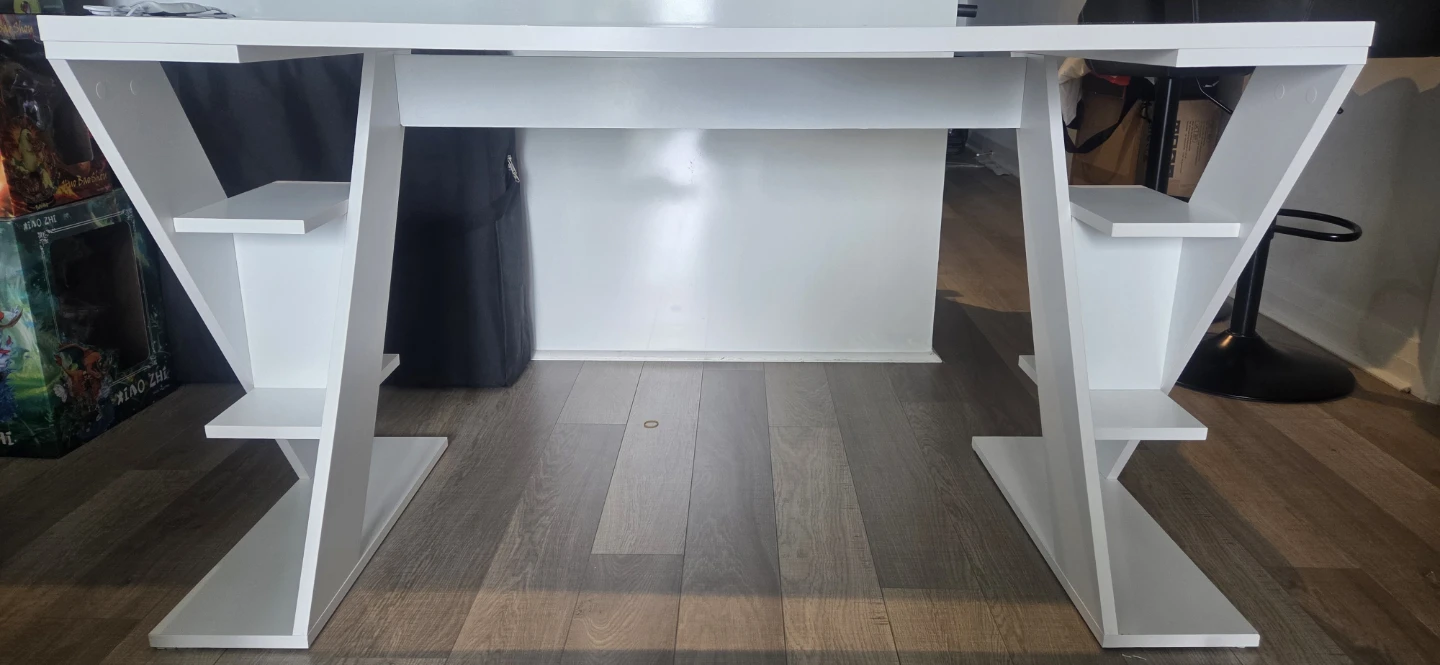 Modern White Computer Desk – Heavy Duty – 54” Wide - photo 2