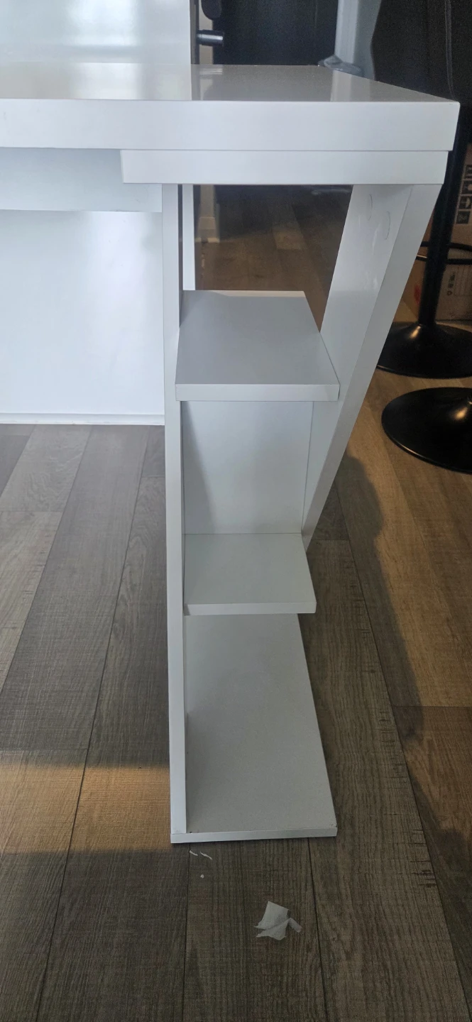 Modern White Computer Desk – Heavy Duty – 54” Wide - photo 3