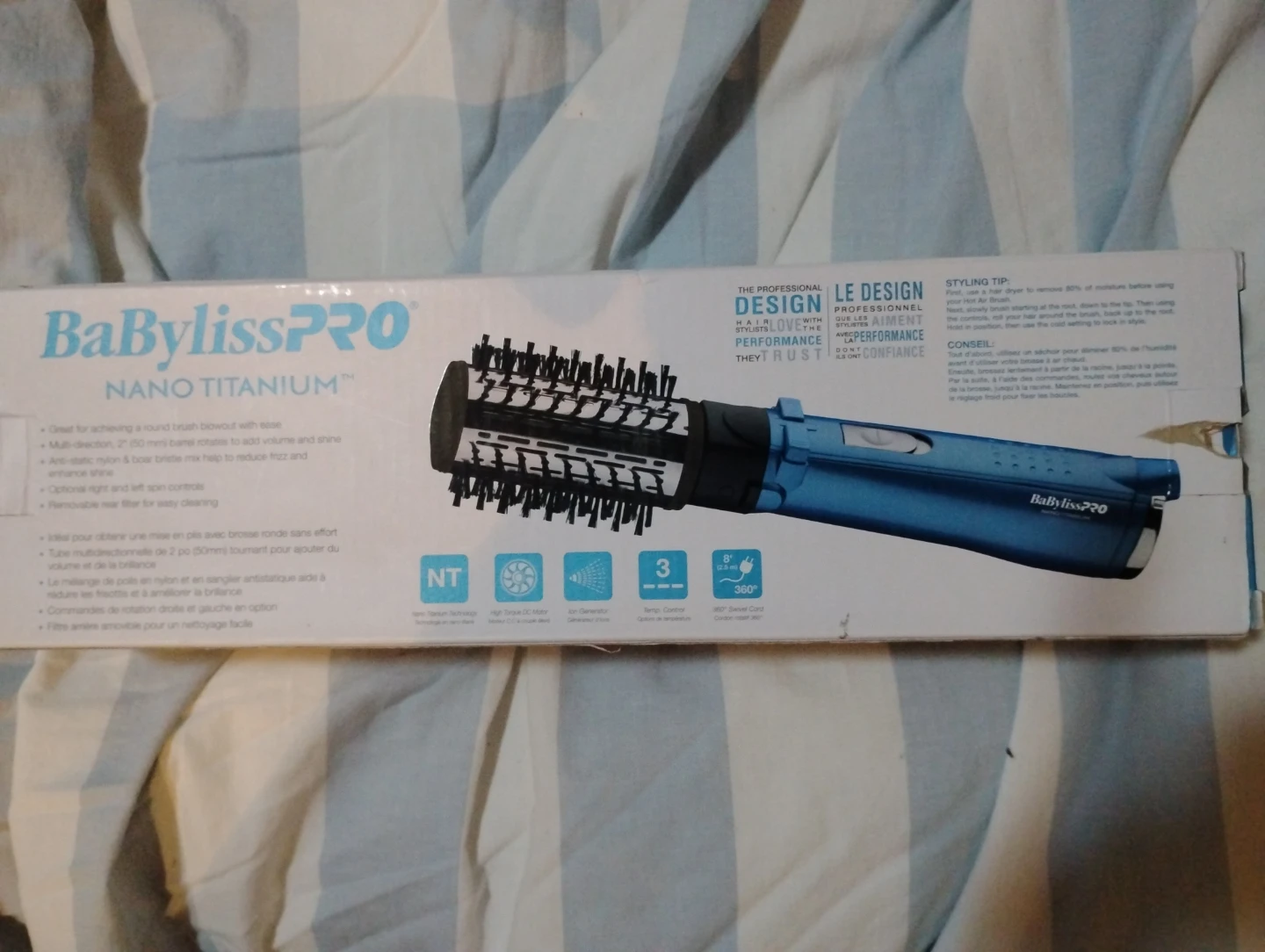 BaBylissPRO Nano Titanium Rotating Hot Air Brush 2 inch - photo 3