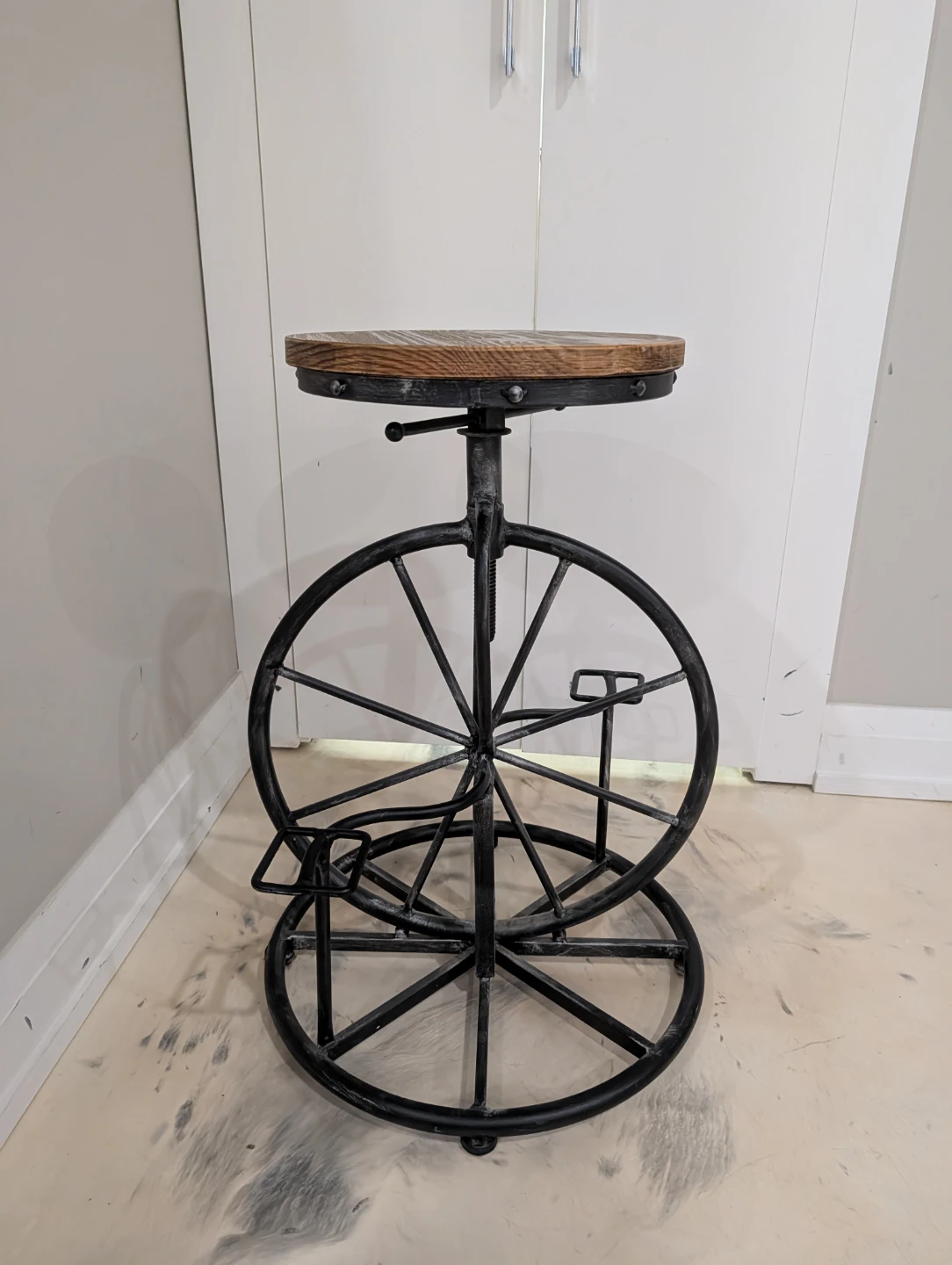 Industrial Style Bicycle Bar Stool, Set of 2