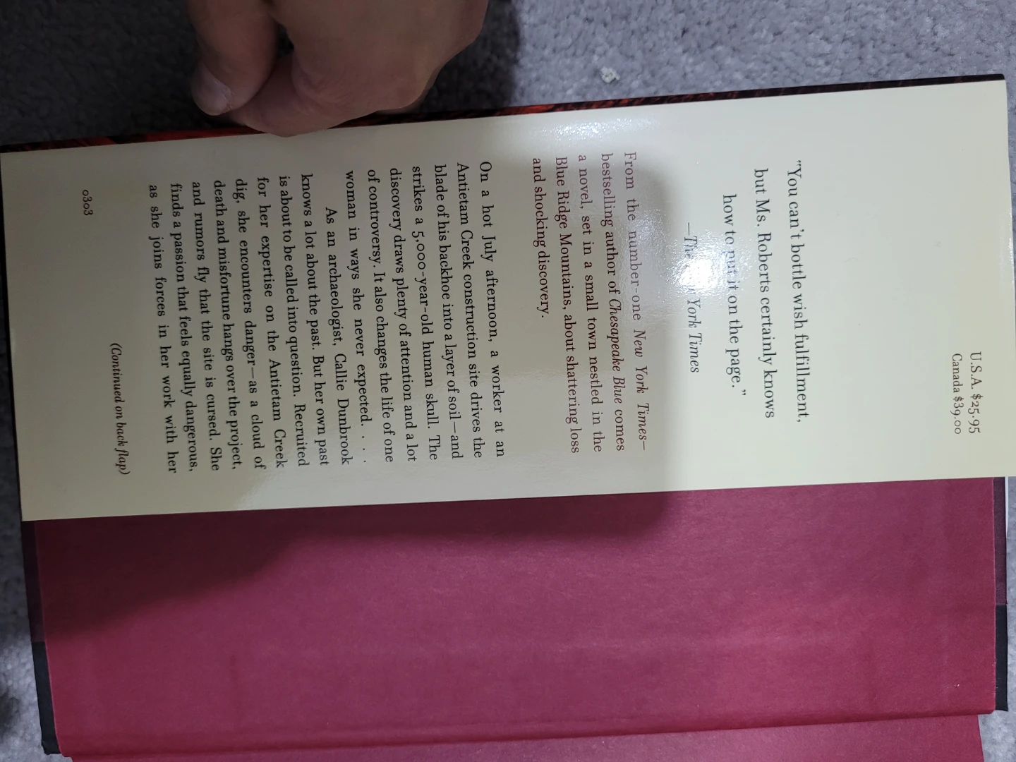 Nora Roberts Birthright hardcover Book - photo 2
