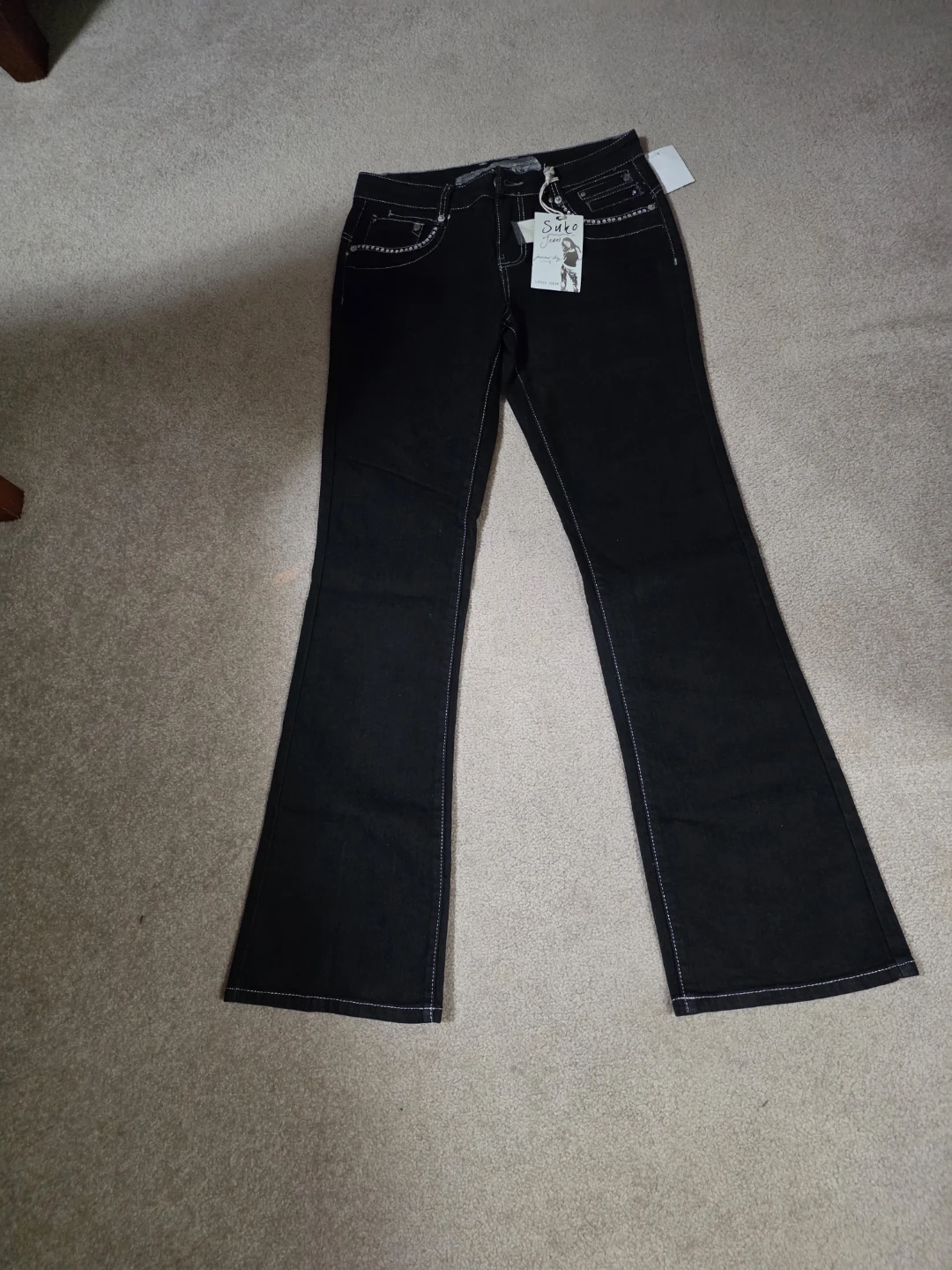 Suko Black Bootcut Jeans