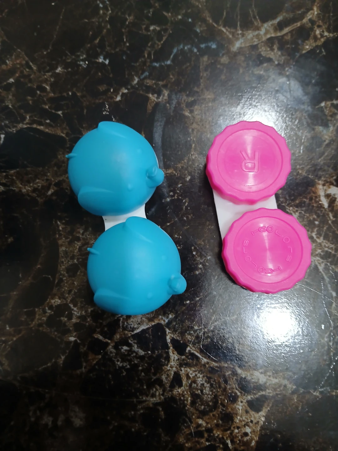 Blue and Pink Contact Lens Case