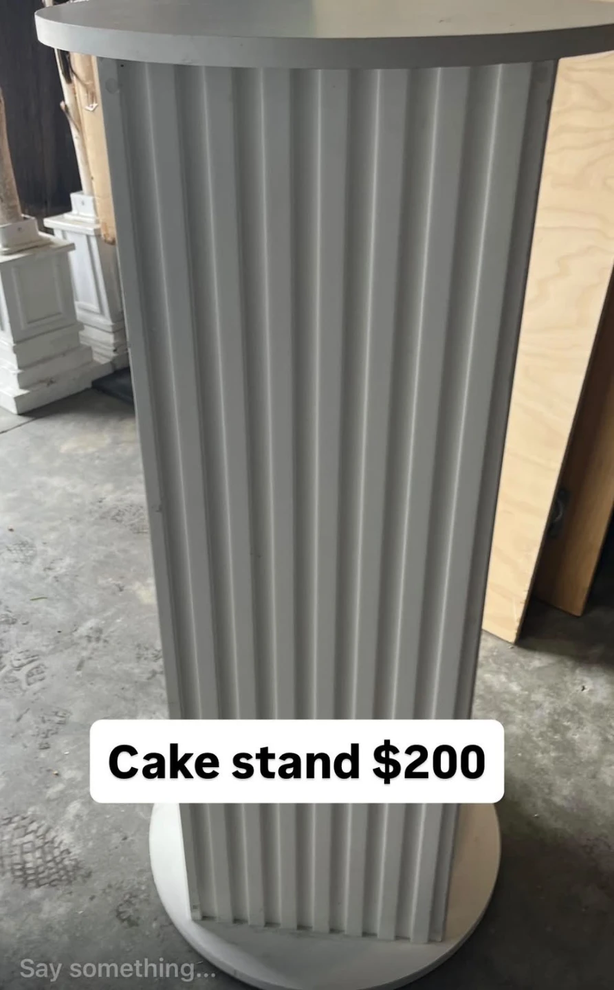 White Pedestal Cake Stand