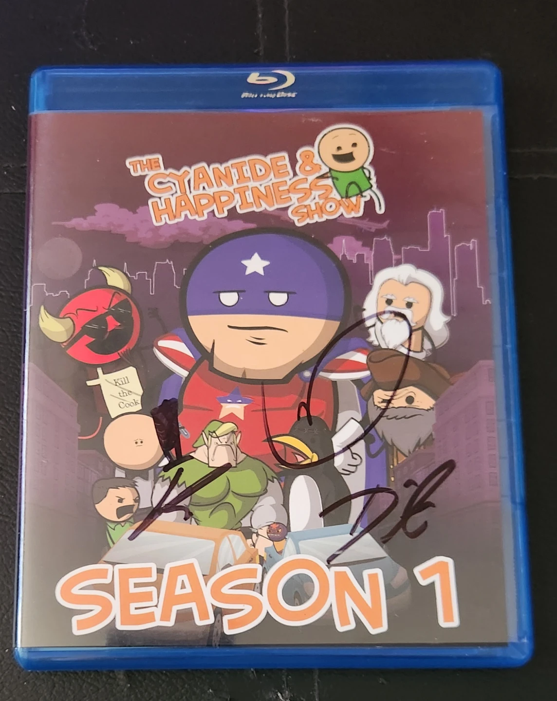 Cyanide & Happiness Show Season 1 Blu-ray Signed By Creators