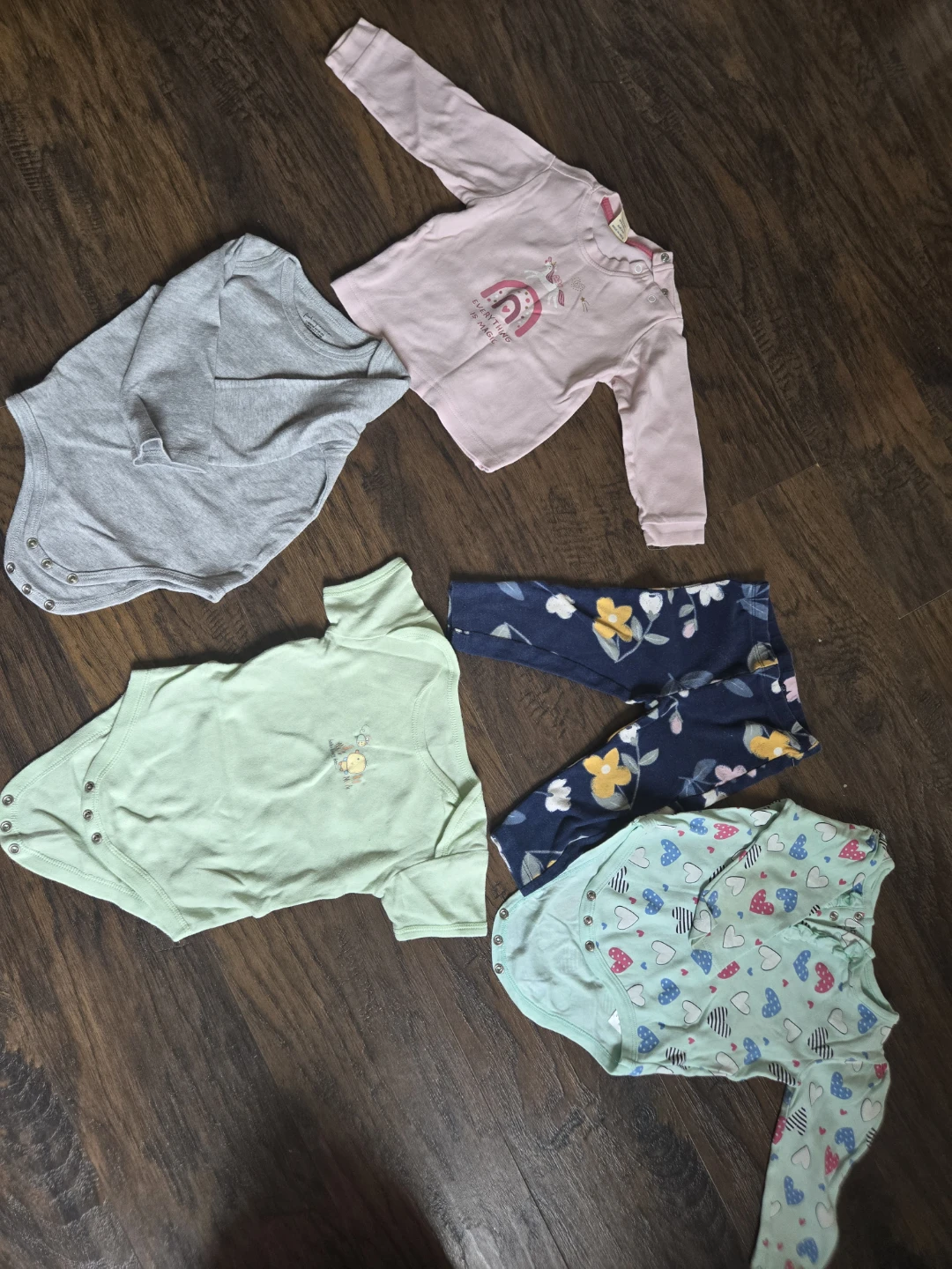 Baby Clothes Bundle - Long Sleeve Bodysuits & Pants