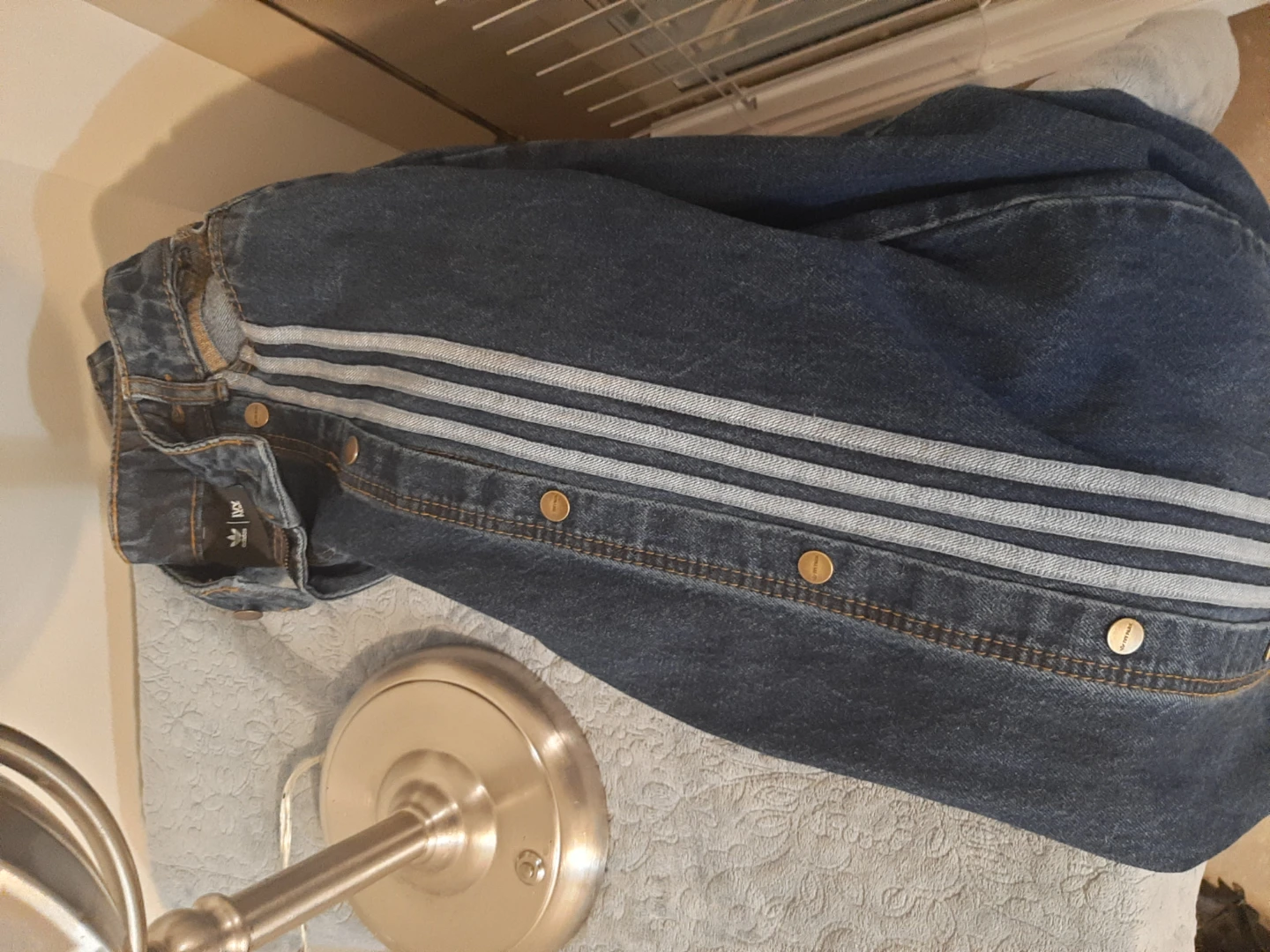 Adidas x Ivy Park Ladiess Denim Snap Pantst Size M - photo 5
