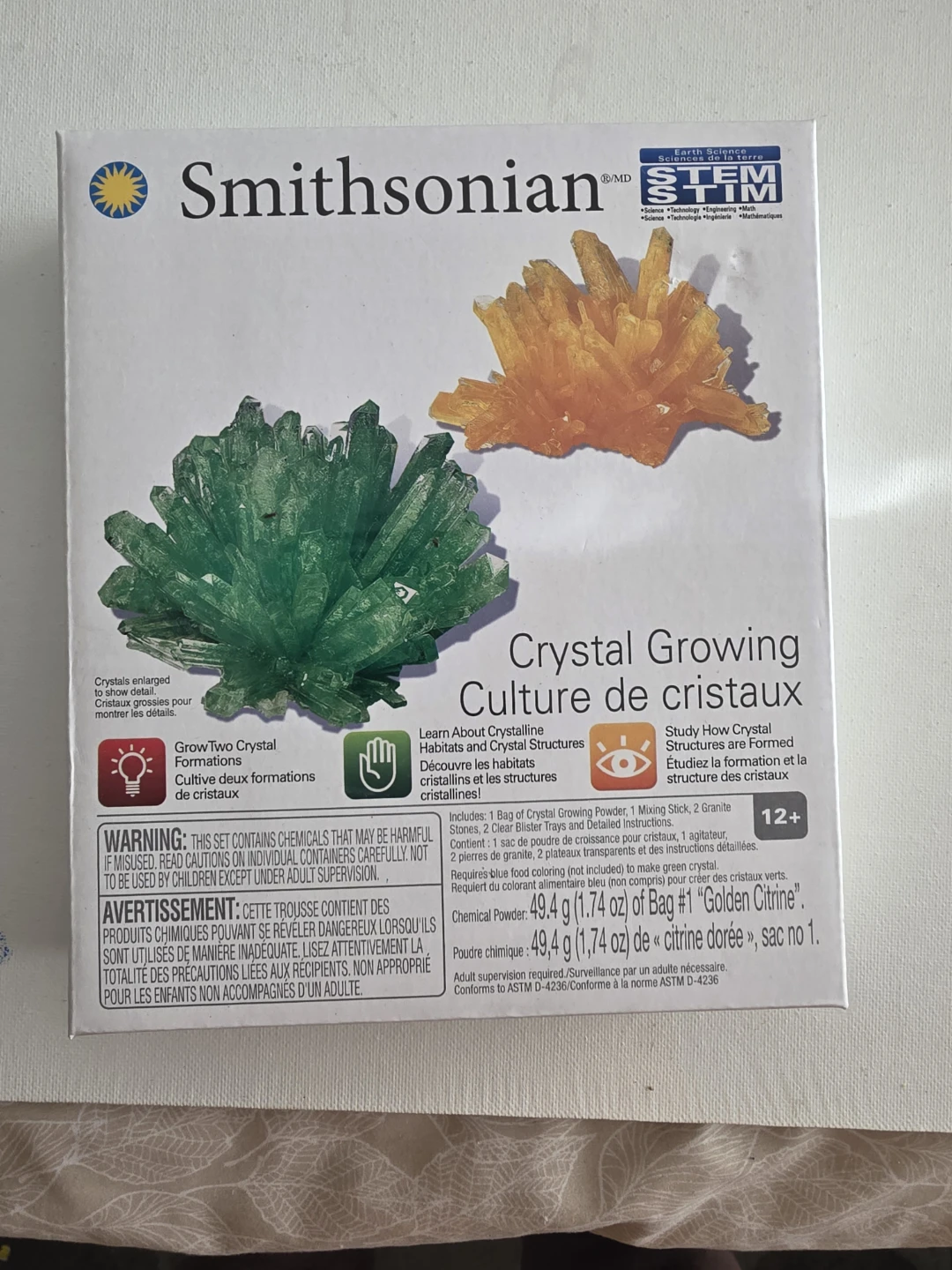 Smithsonian Crystal Growing Kit
