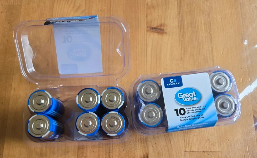 Great Value C Batteries - 10 Pack