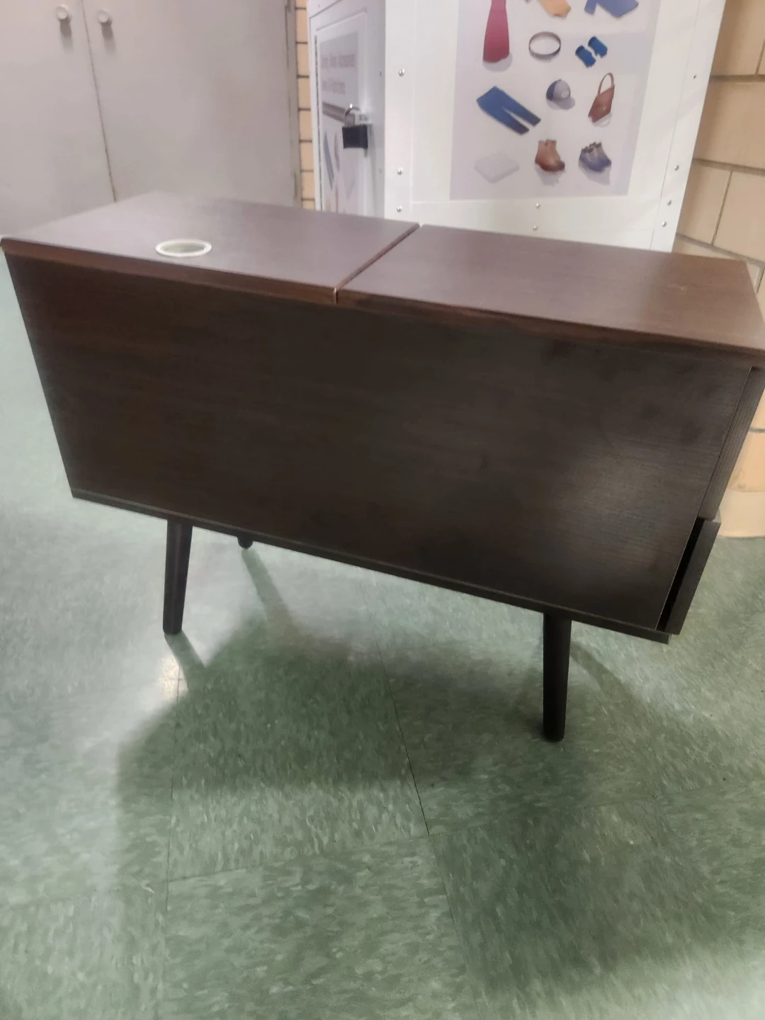 Wooden Storage Chest with Drawers TV stand