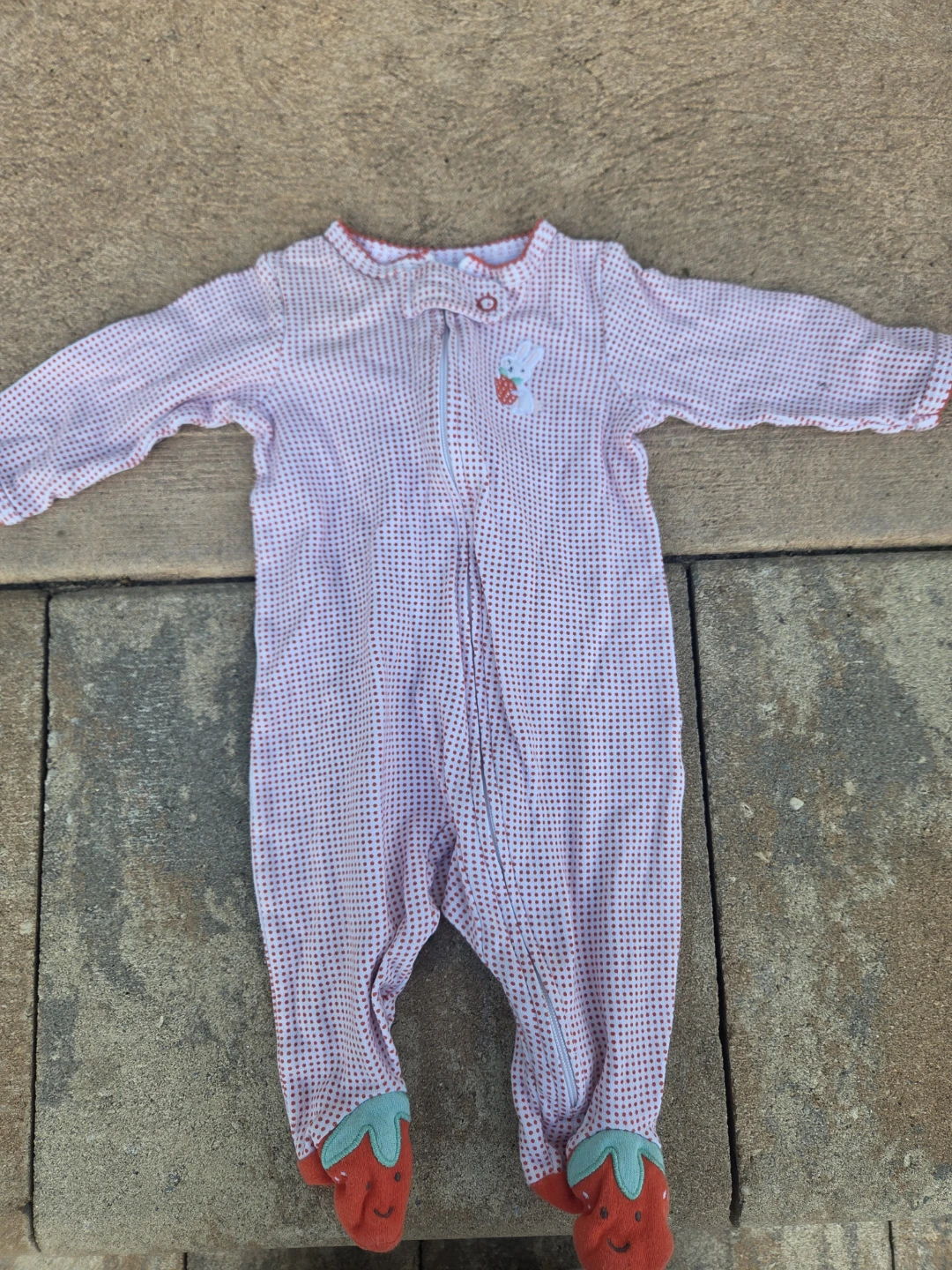 Carter's Baby Girl's Strawberry Footie Pajamas