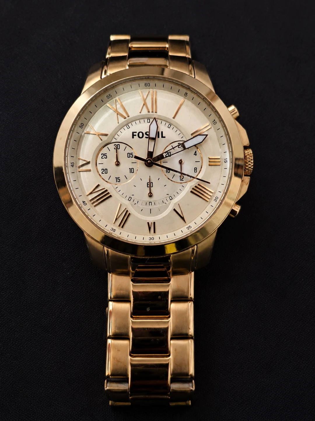 Fossil Gold Tone Chronograph Watch - photo 2
