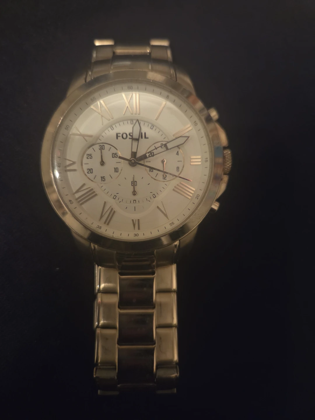Fossil Gold Tone Chronograph Watch - photo 3