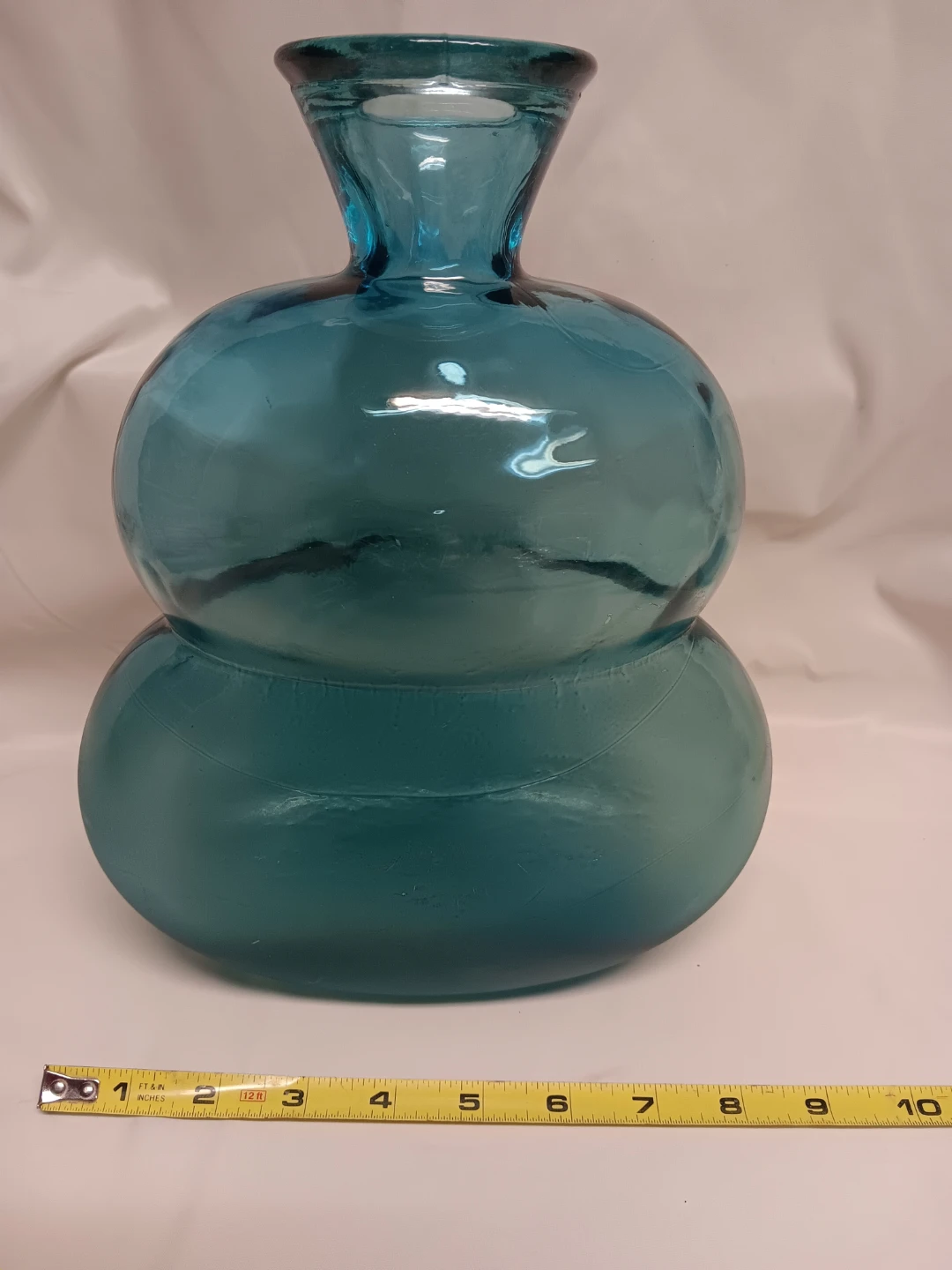 Teal Decorative Glass Vase