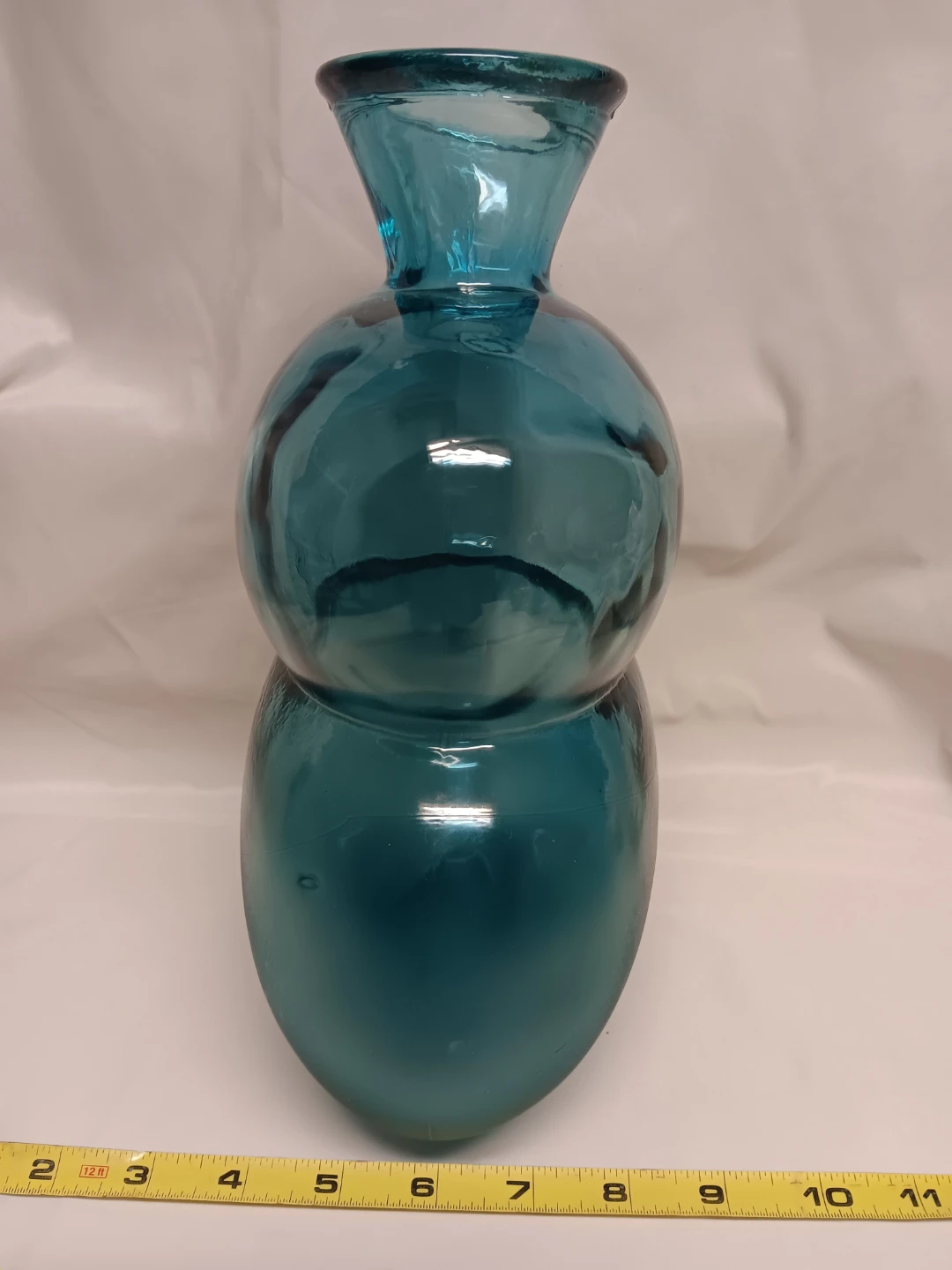 Teal Decorative Glass Vase - photo 3