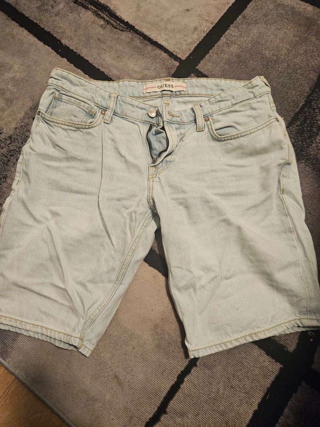 Guess Light Wash Denim Shorts
