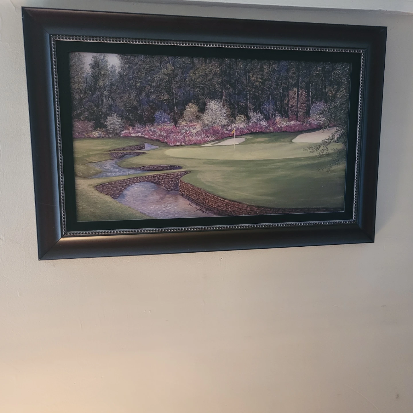 Framed Golf Course Landscape Art Print