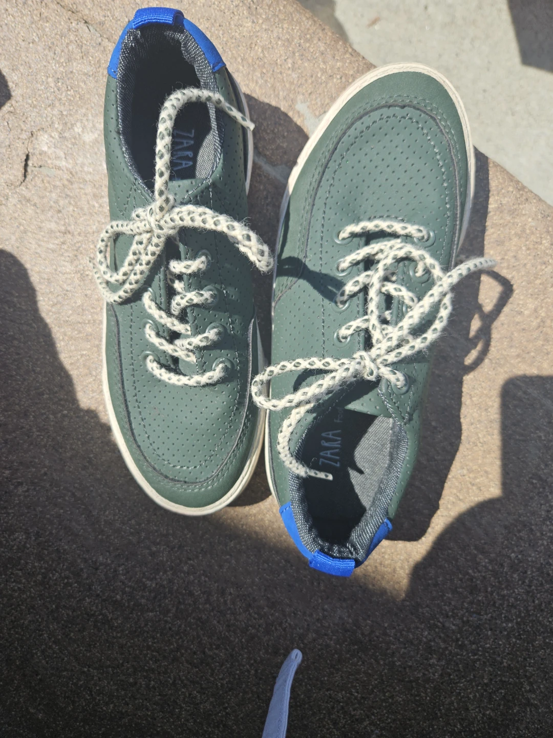 Zara Green Perforated Sneakers - photo 2