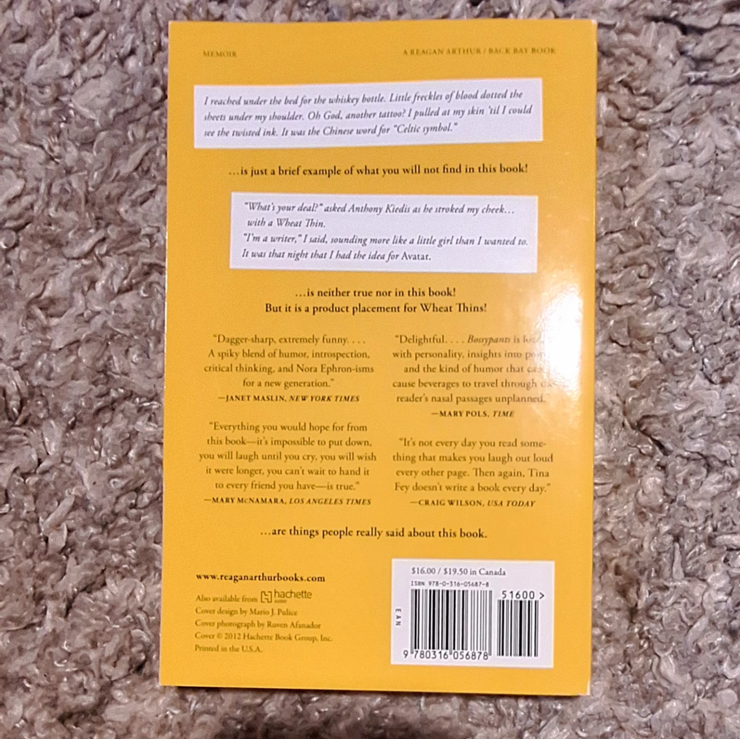 Tina Fey memoir - Bossypants - like new book - photo 3