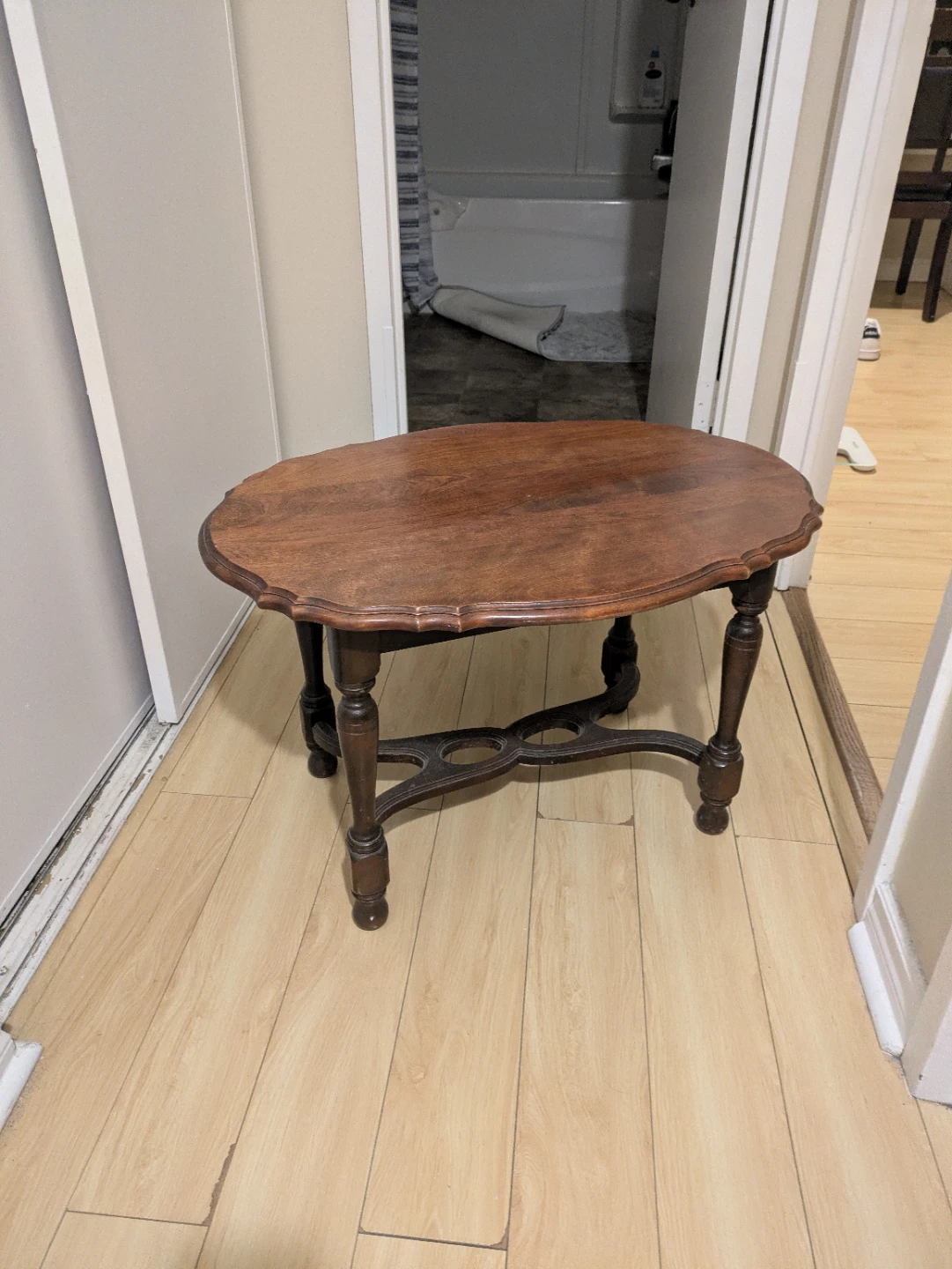 2 Wooden antique Tables