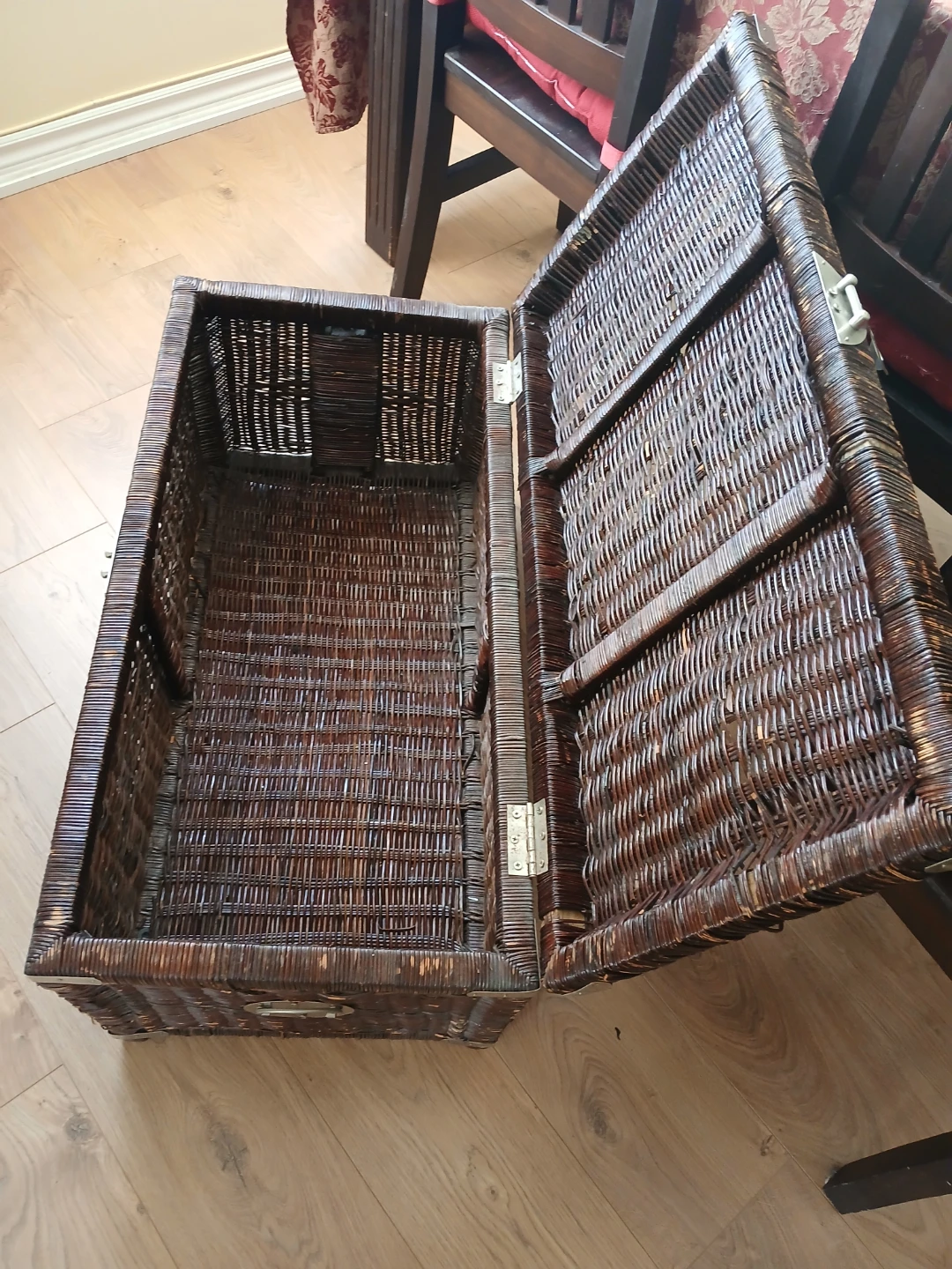 Wicker Storage Trunk Chest - photo 2