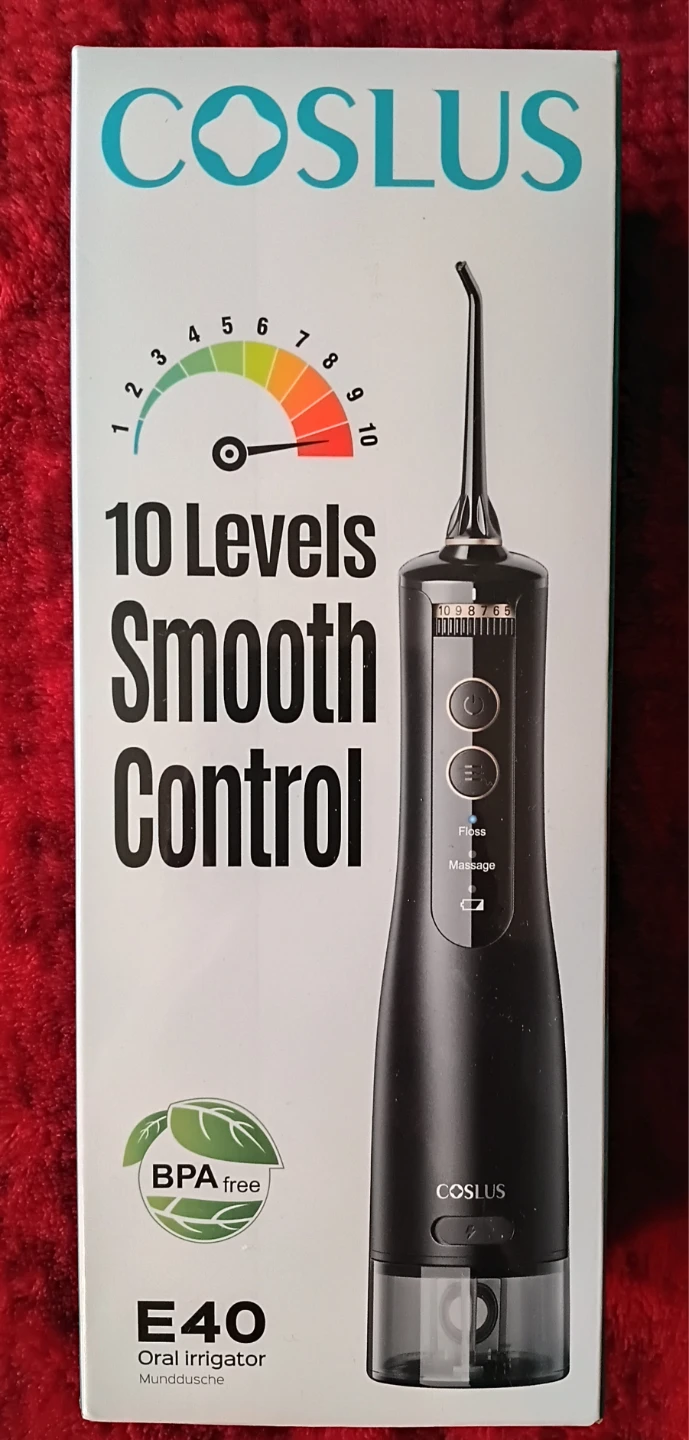 COSLUS E40 Oral Irrigator - 10 Levels Smooth Control