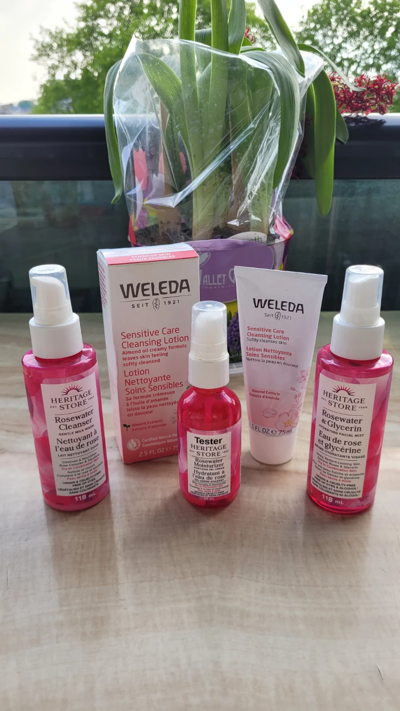 Rosewater Cleanser, Lotion & Mist Set