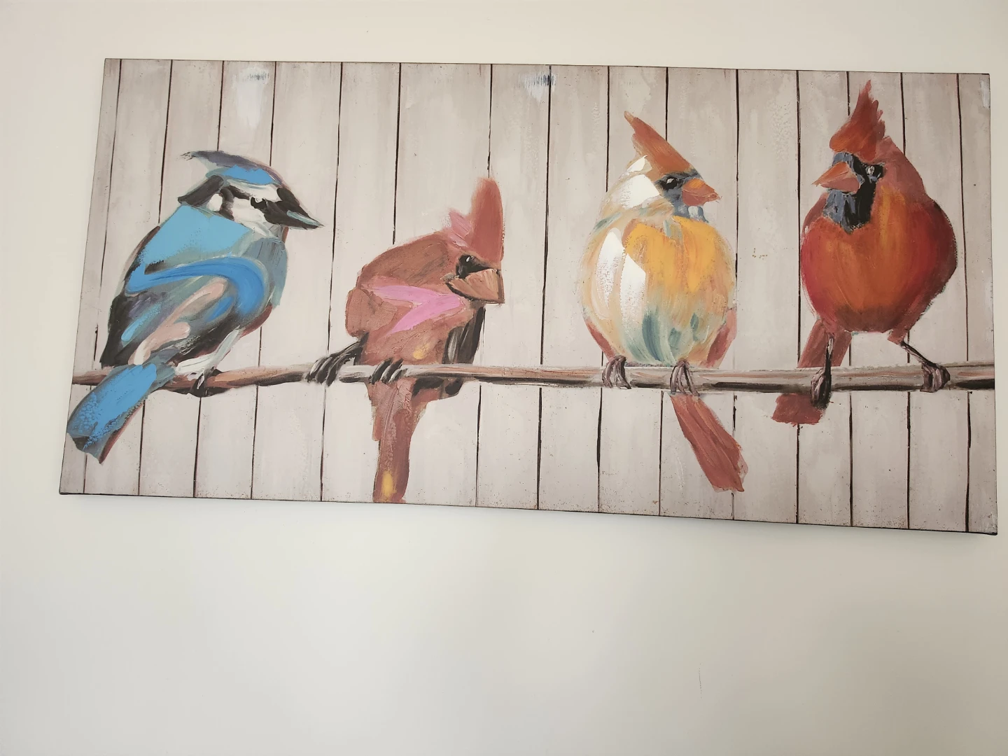 Canvas Wall Art - Birds on a Branch