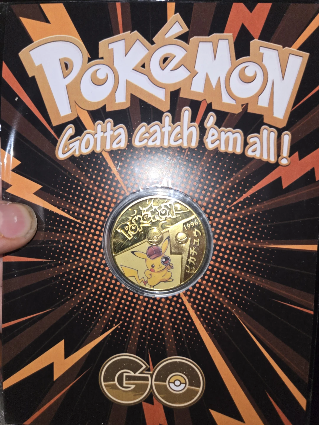 Pokémon Pikachu Coin 1996