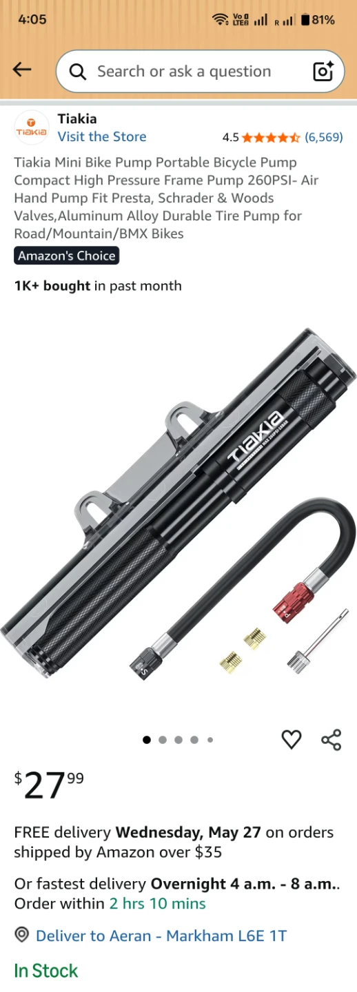 Aluminum Alloy Mini Bike Pump - photo 5