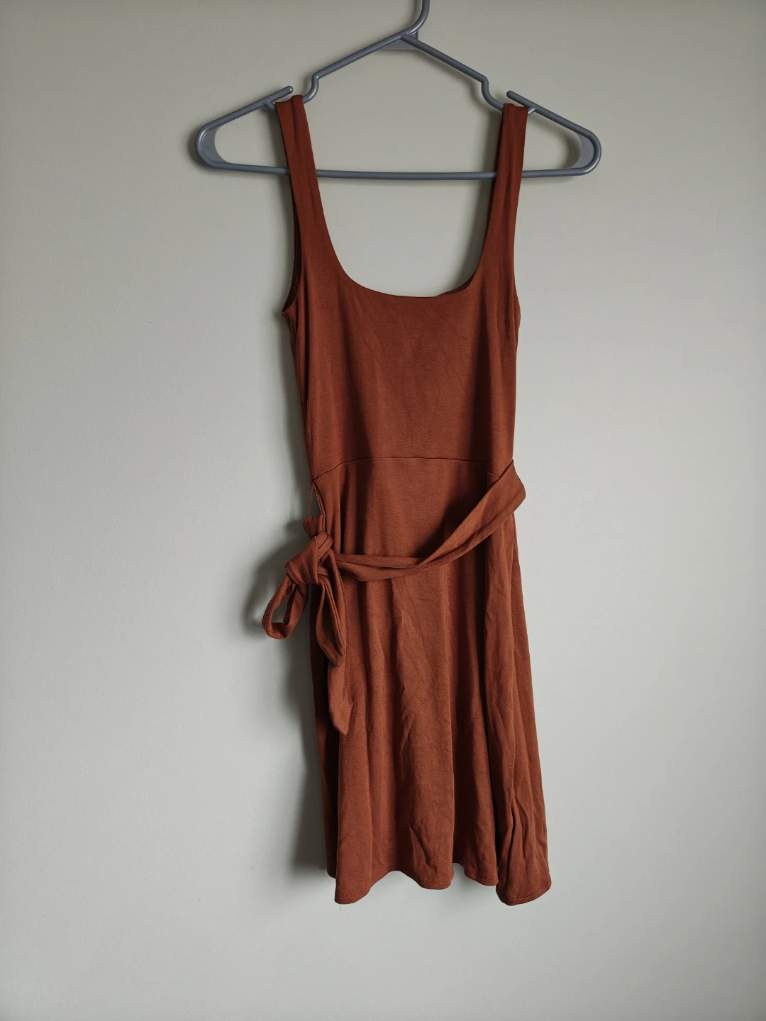 Wilfred Rust Knit Wrap Mini Dress - photo 2