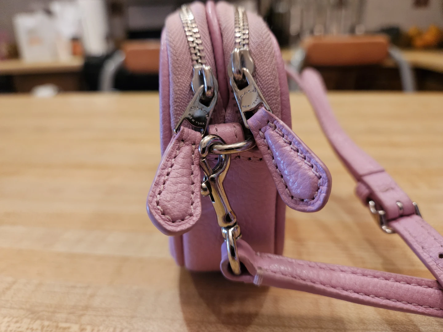 Coach Pink Leather Wristlet Pouch - photo 4
