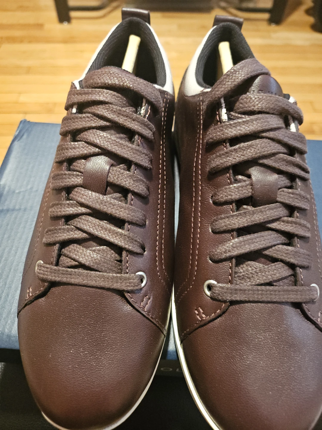 Cole Haan Men's Brown Leather Lace-Up Sneakers - photo 2