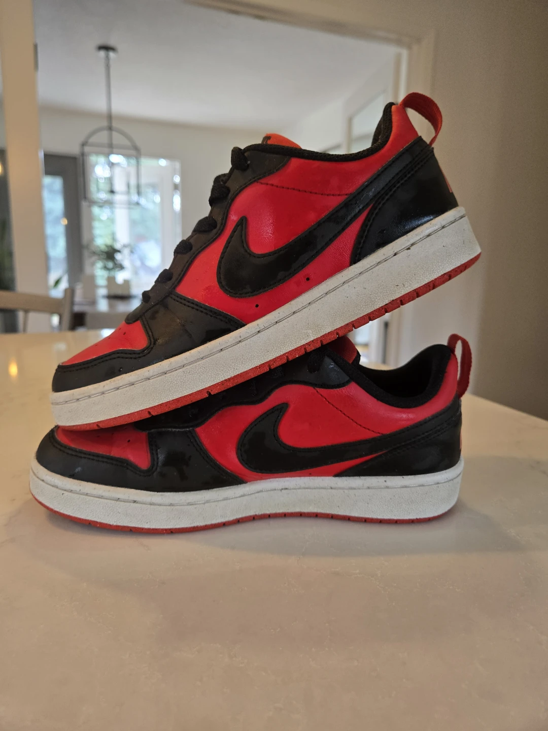 Nike Court Vision Low Men's Shoes Red Black Size 10 - photo 3