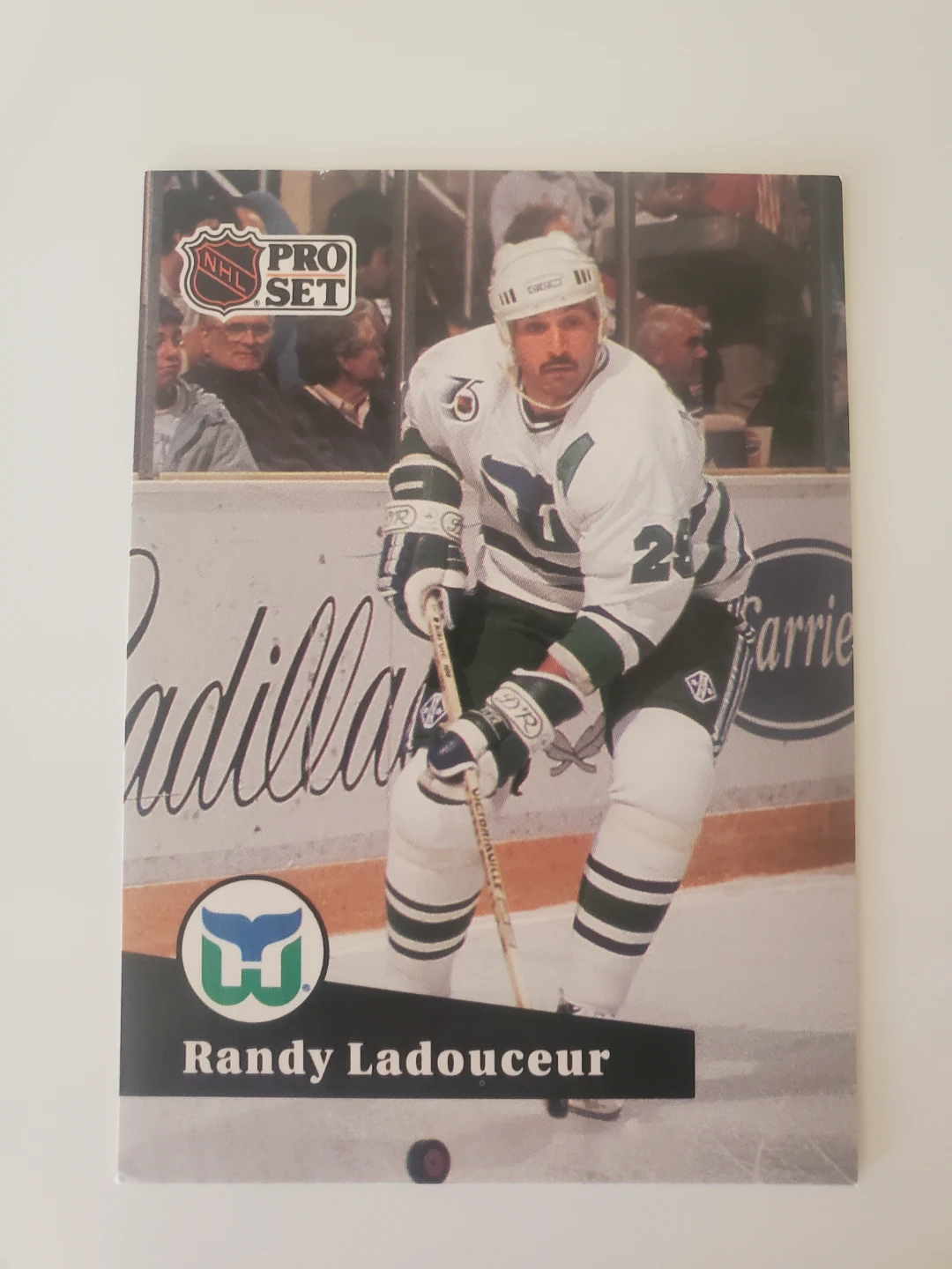 1991 Pro Set Randy Ladouceur Hockey Card