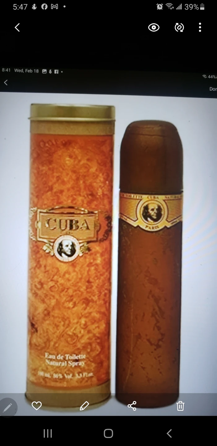 Brand new Mens Fragrance Cuba 100ml
