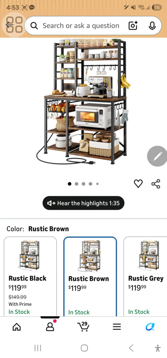Baker Rack / shelf with Power Outlet - photo 3