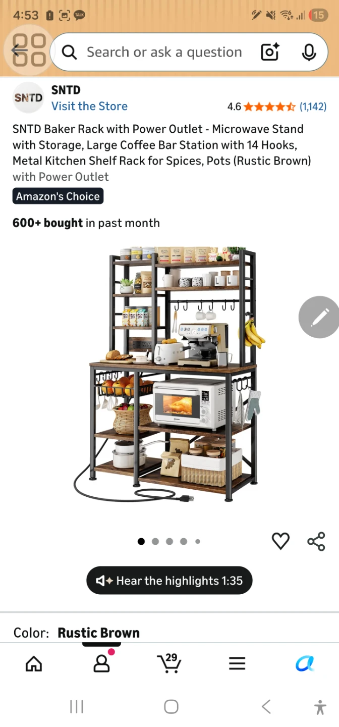 Baker Rack / shelf with Power Outlet - photo 4