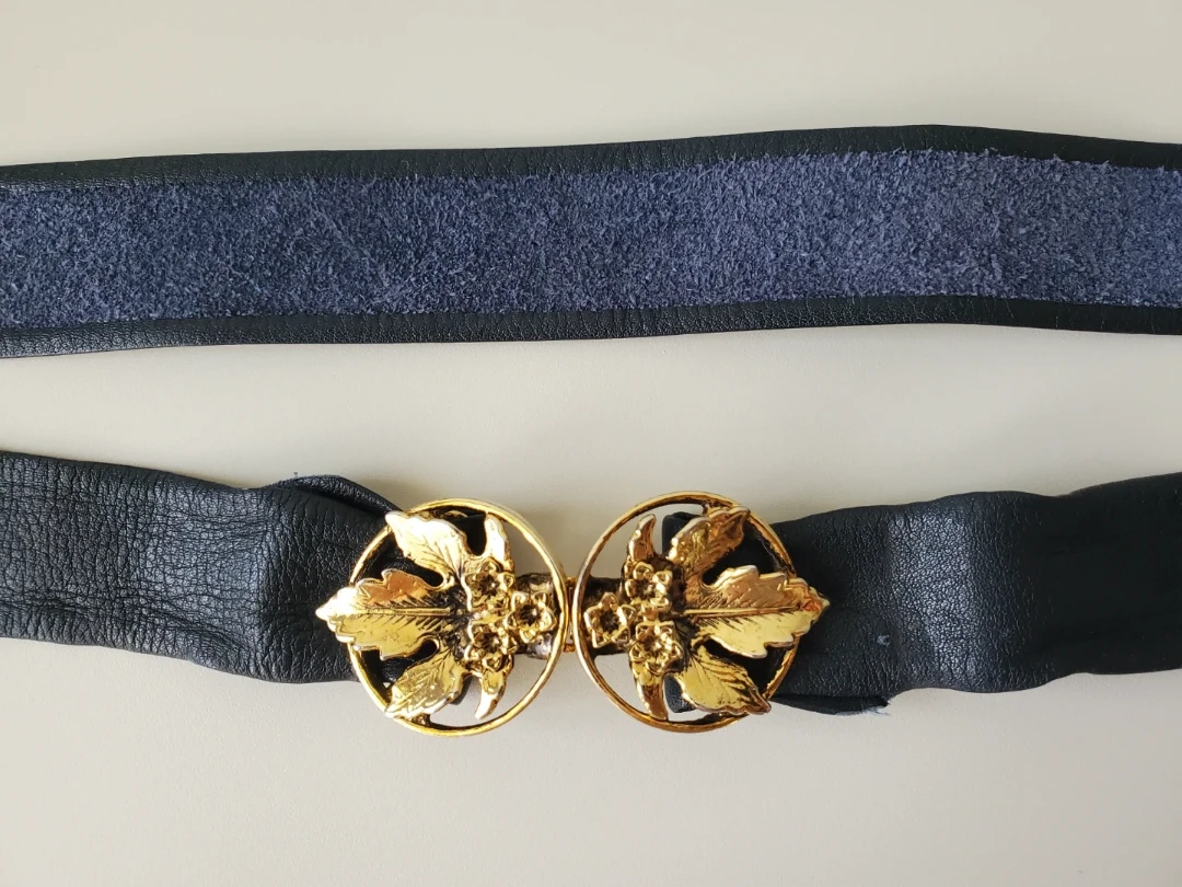 Belt with Gold Leaf Buckle - photo 2