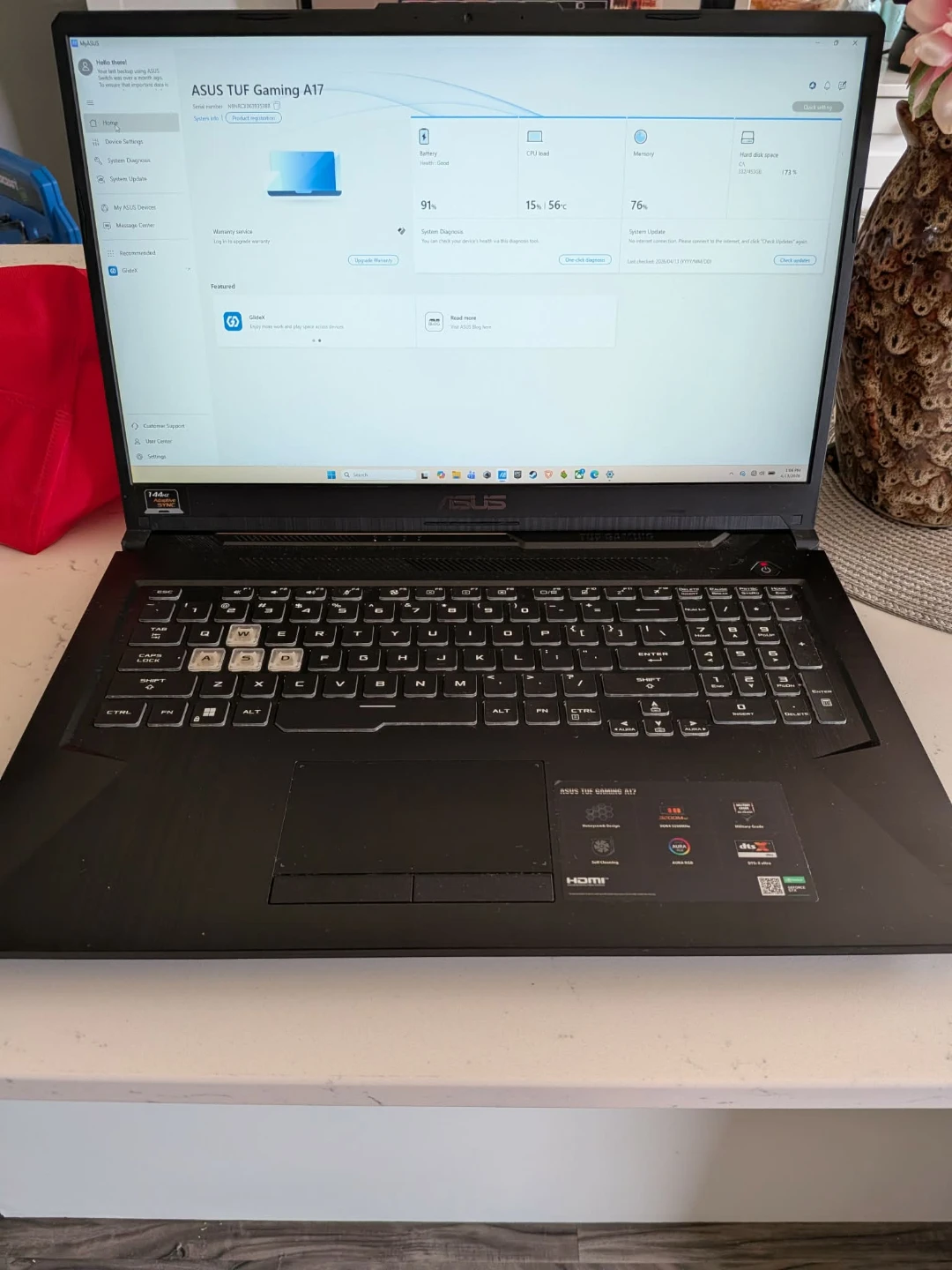 ASUS TUF Gaming A17 Laptop - photo 2