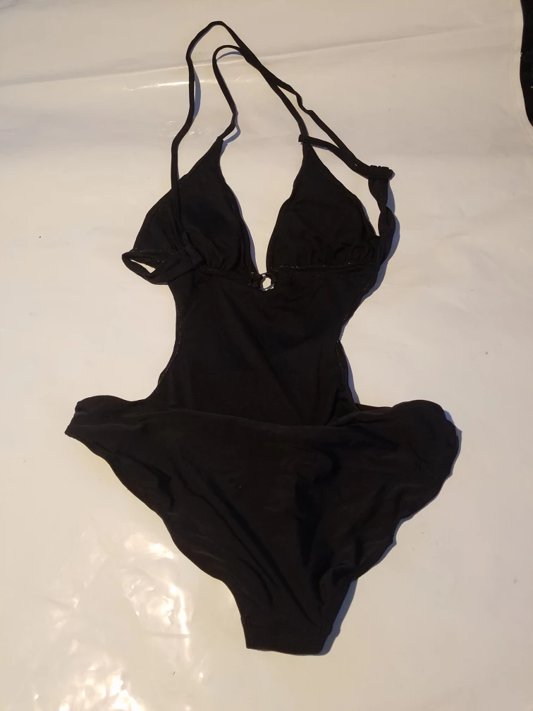 Ocean Pacific Black One-Piece Swimsuit Size XL/TG (15-17)