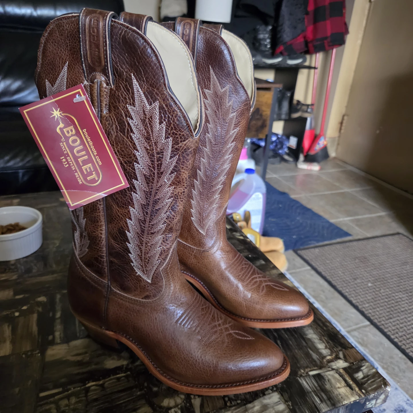 Boulet Cowboy Boots - Size 7 1/2 C - Made in Canada