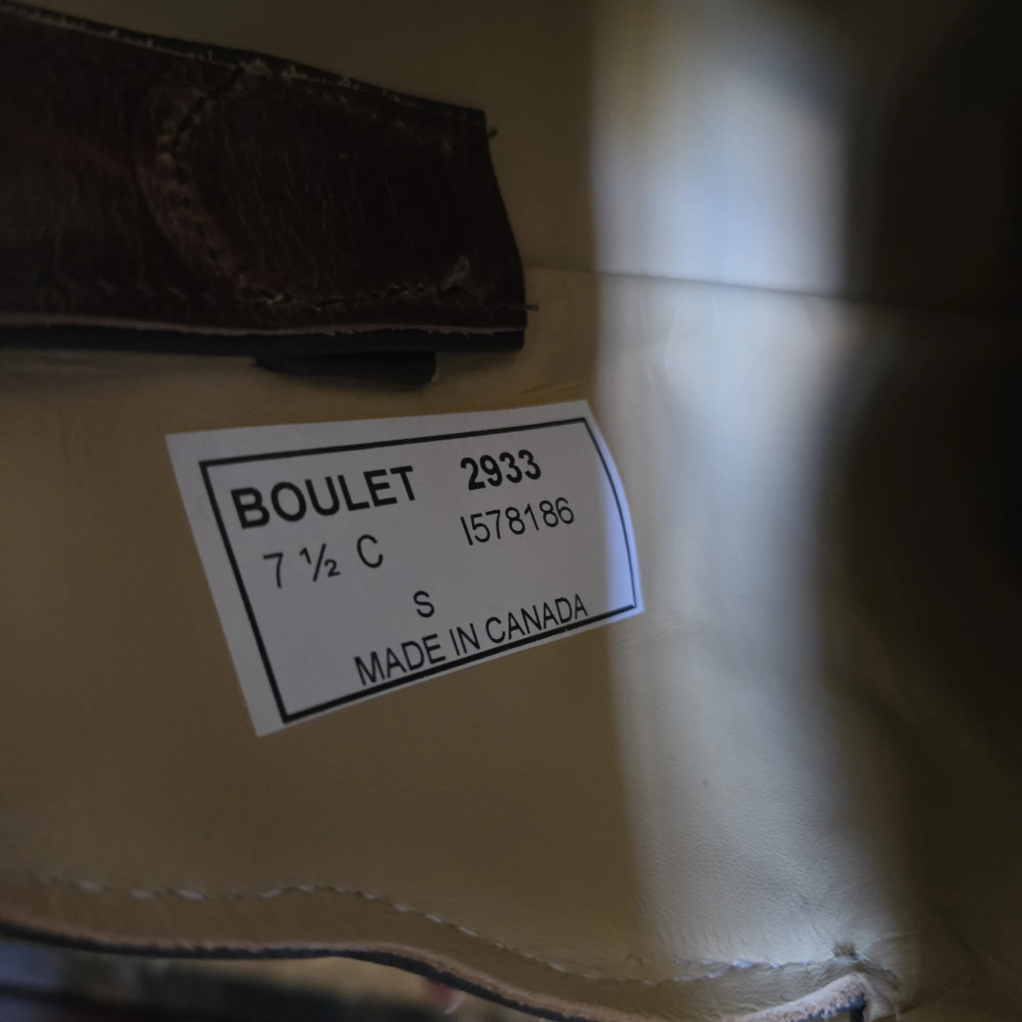 Boulet Cowboy Boots - Size 7 1/2 C - Made in Canada - photo 3