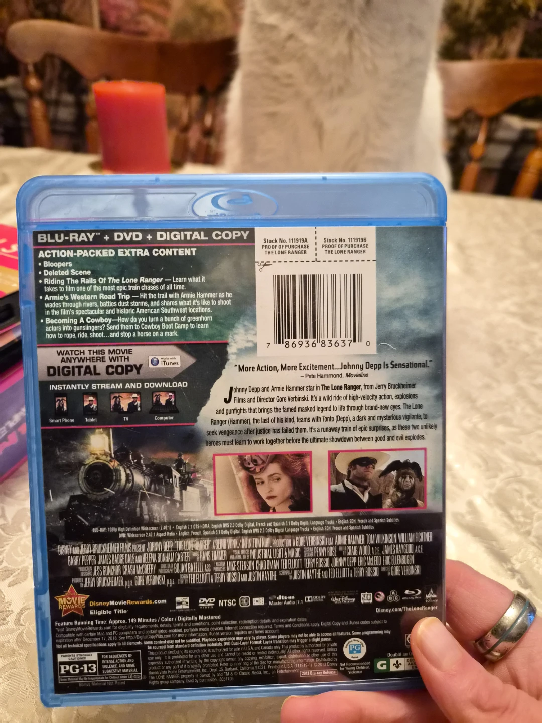 The Lone Ranger Blu-ray + DVD + Digital Copy - photo 2