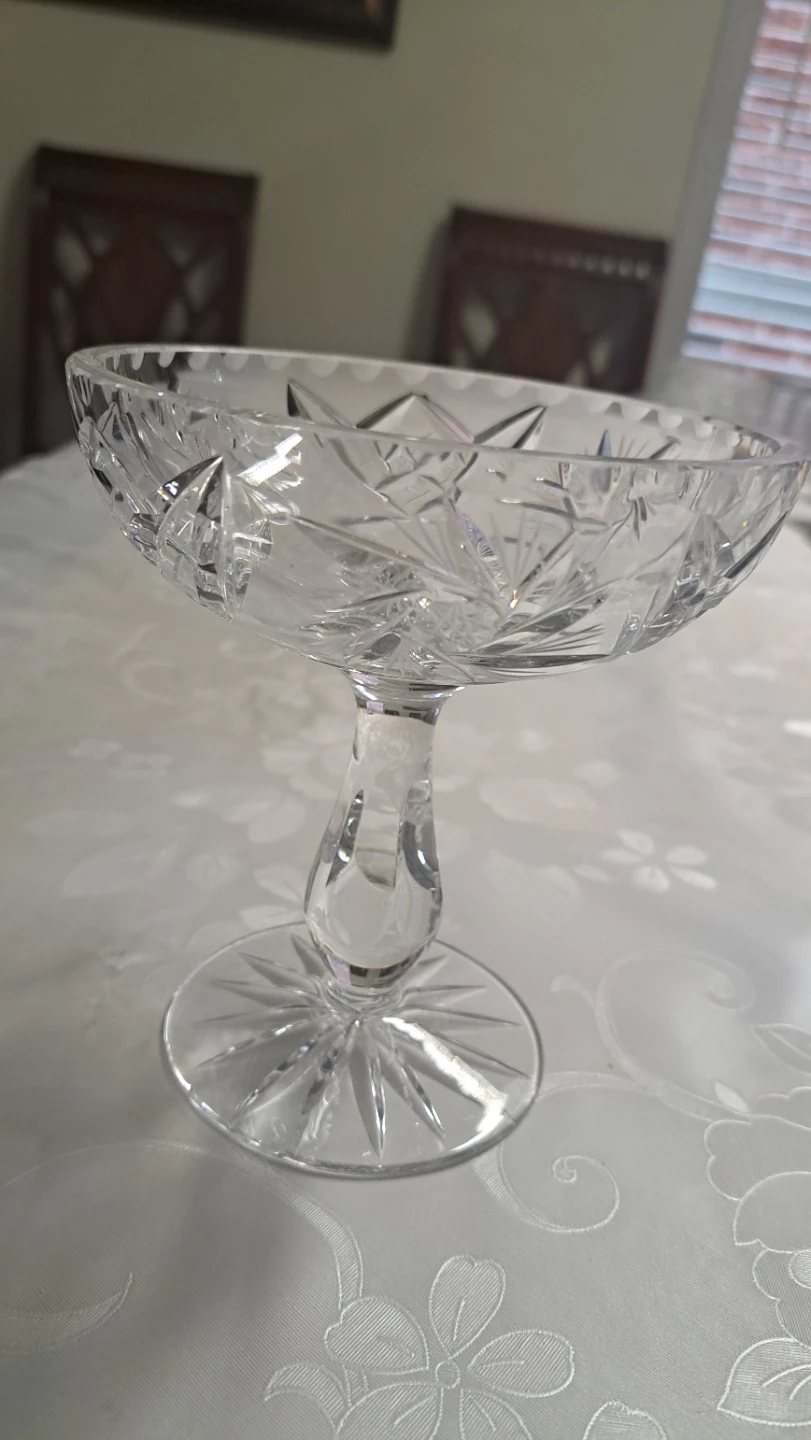 Crystal Footed Candy Dish