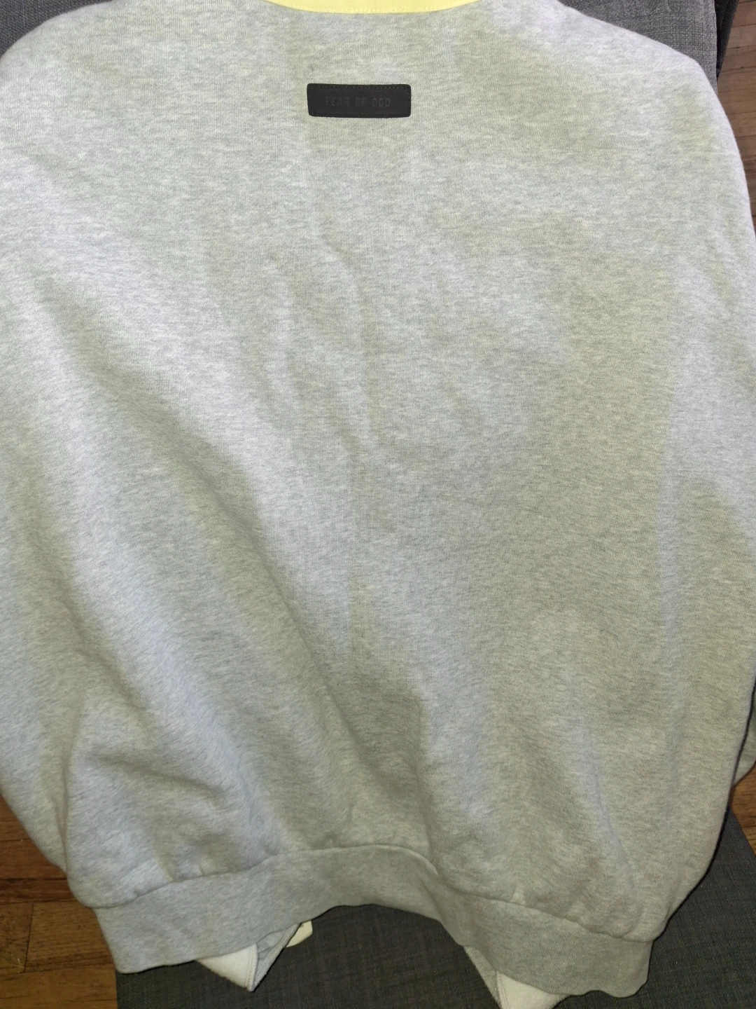 InFear of God Essentials Light Grey Crewneck Sweatshirt